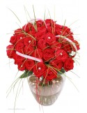 Bouquet Grandes roses & brillants