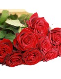 Grandes roses à la pièce rouge ou blanc