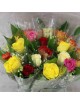 Bouquet de Muguet et fleurs tons roses