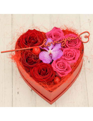 Boite GM Coeur Saint Valentin - I Love You
